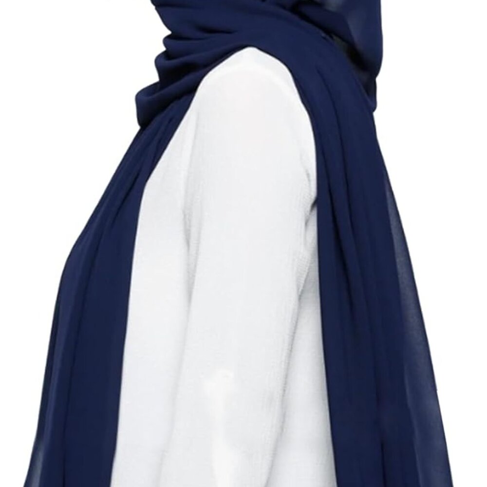 Chiffon Shawl Wraps Scarves Lightweight for Women Evening Dresses Wedding Brides - Picture 5 of 5